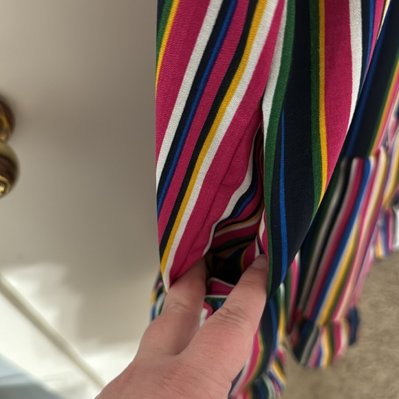 Multicolor Striped Ruffle Dress - Picture 7 of 14